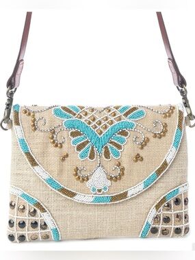 MYRA DESERT PHOENIX CROSSBODY BAG IN AQUA JEWEL NWT
